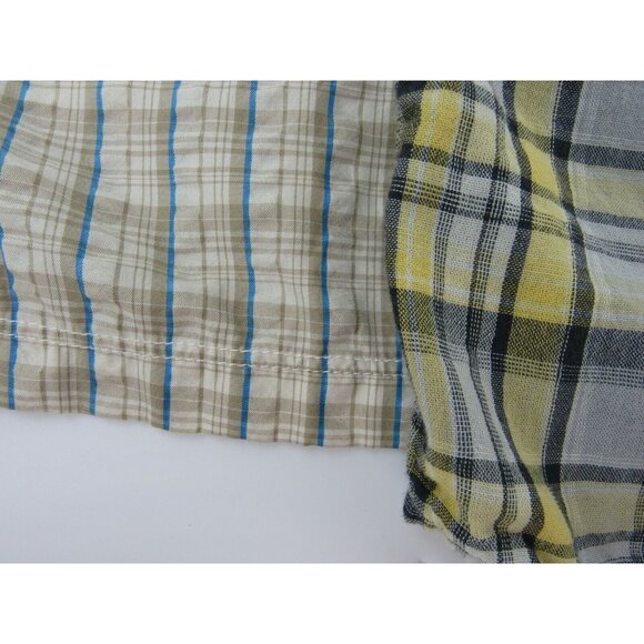 The North Face Mens Lot Of 2 Grey Yellow Tan White Button Up Shirt XL - Picture 3 of 7